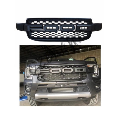 4X4 Car Grille For Ford Ranger 2022 T9  ABS With Black Red Logo