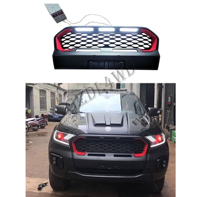 Plastic Car Front Grill Mesh Body Kit For Ranger Wildtrak T8 2018+
