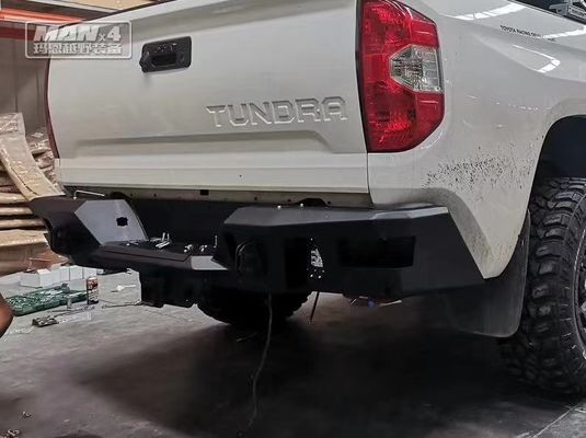 Purple Horn Rolled Steel Rear Bumper For Tundra 2007-2020 Black Back Bumper Guard