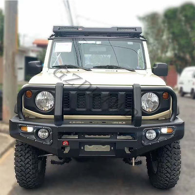 Sơn đen 4x4 thép xe đấm trước cho Jimny 2019+ Front Bull Bar Bumper